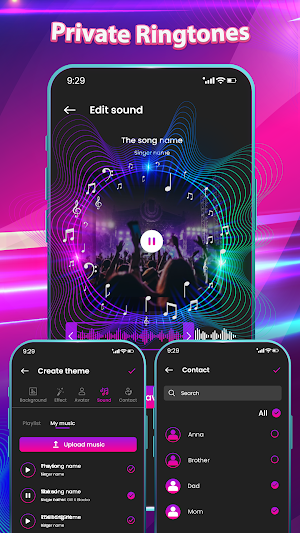 Call Screen - Color Theme Screenshot 2