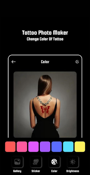 3D Tattoo Design Editor Screenshot 1