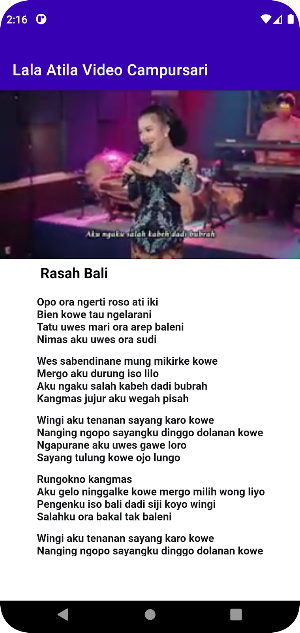 Lala Atila Video Campursari Screenshot 1