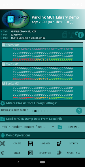 Mifare Classic Tool Library Screenshot 0