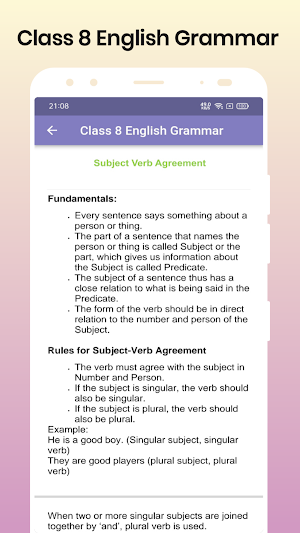 Class 8 English Grammar Notes Screenshot 3