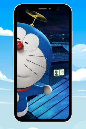 Blue Cat Cartoon Wallpaper HD Screenshot 2
