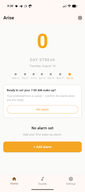 Arise: Streak Alarm Screenshot 3