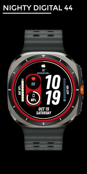 Nighty Digital 44 - watch face Screenshot 0