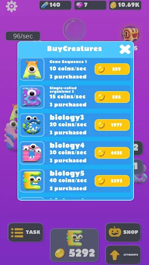 Merge Alphabet Evolution Screenshot 1