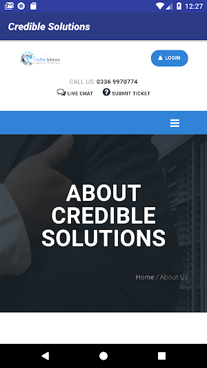 Credible solutions Screenshot 2