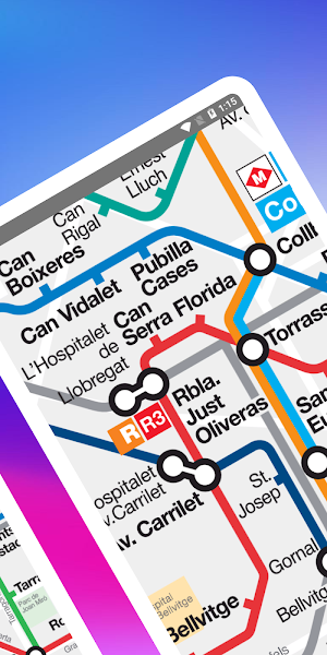 Barcelona Metro - TMB map and route offline Screenshot 2
