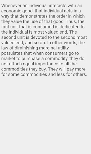 Diminishing marginal utility Screenshot 3
