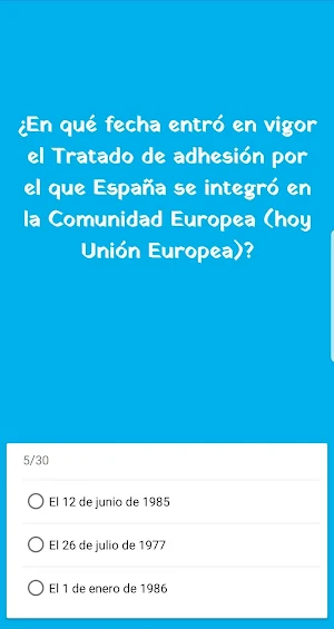 Test de Ciudadanía Española Screenshot 2
