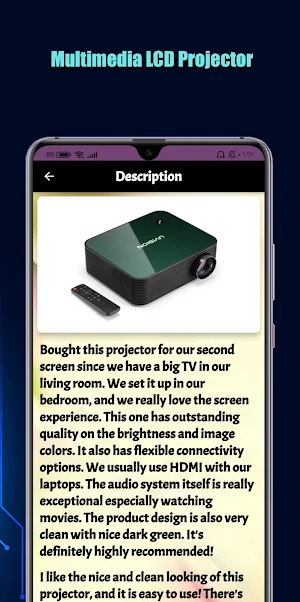 Multimedia LCD Projector Guide Screenshot 2