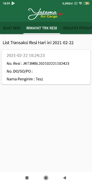 App Kurir Yatama Screenshot 2