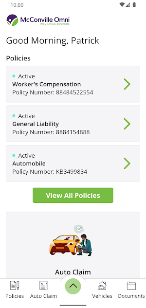 McConville Omni Mobile App Screenshot 1