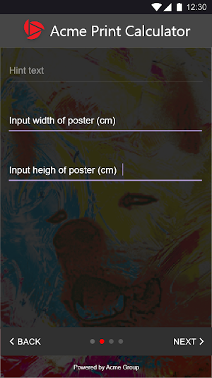Acme Print Calculator Screenshot 1