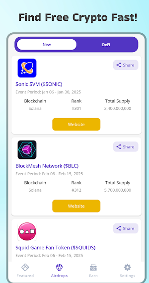 Adrop - Crypto Airdrop App Screenshot 3