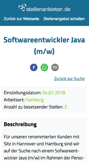 Stellenanbieter Screenshot 2