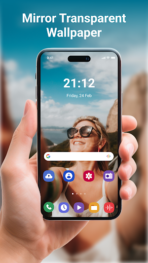 Transparent Wallpaper - Mirror Screenshot 2