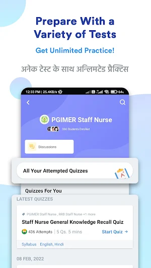PGIMER Staff Nurse Preparation Screenshot 1