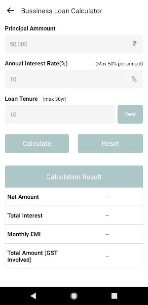 Tokaboka Emi Loan Calculator Screenshot 3