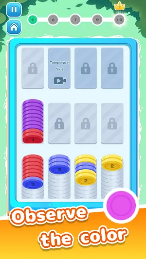 Sorting Coin Puzzle Screenshot 0