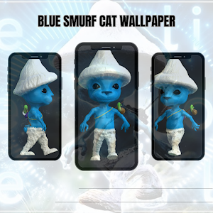Blue Smurf Cat Wallpaper Screenshot 3