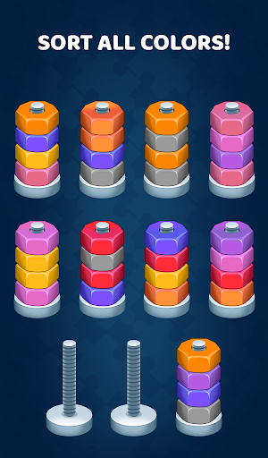 Nuts & Bolts: Screw Sorting 3D Screenshot 1