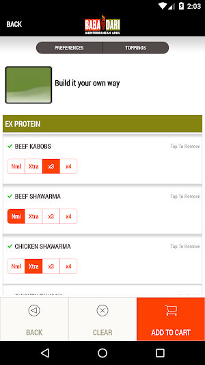 Baba Dari Mediterranean Grill Screenshot 3