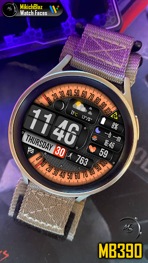 Digital Watch Face MB390 Screenshot 3