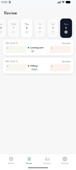 touchABA: Behavior Tracker Screenshot 3