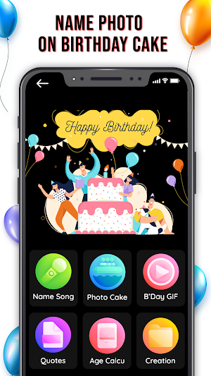 Birthday Wishes - Photo On Birthday Cake With Name Screenshot 0