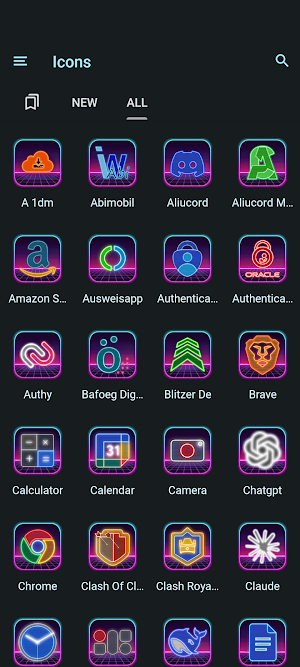 Synthwave Icon Pack Screenshot 2