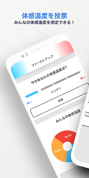 体感温度 ＜みんなで体感温度を投票するアプリ＞ Screenshot 0