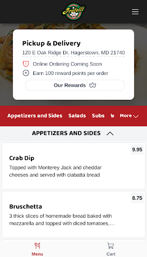 Fratelli Italian Pizzeria Screenshot 0