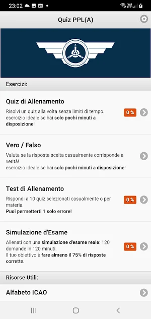 Quiz PPL(A) Italiano Screenshot 0
