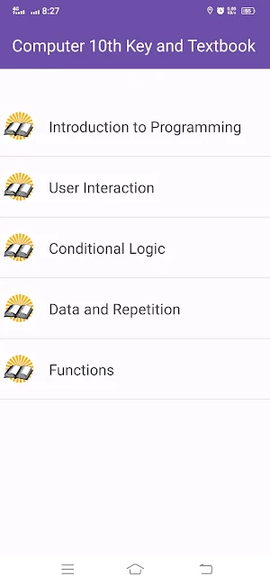 Computer 10th Key and Textbook Screenshot 3