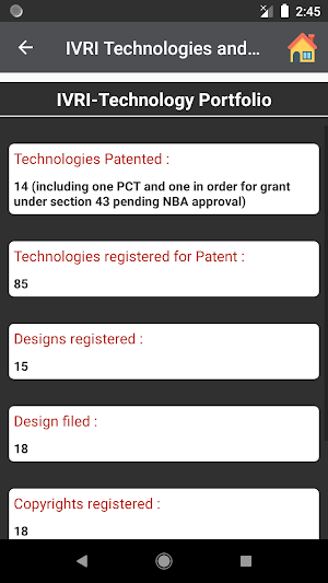 IVRI-Technologies & Services App तकनीकी एवम सेवाएं Screenshot 3