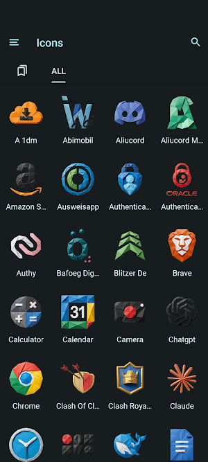 Origami icon Pack Screenshot 1