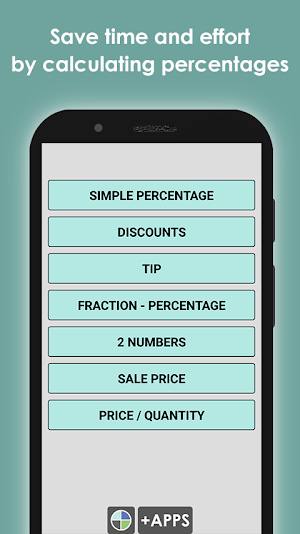 Percentage calculator and discount calculator Screenshot 0
