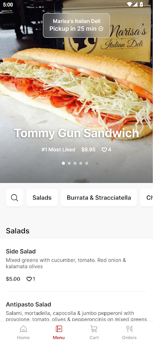 Marisa's Deli Screenshot 1