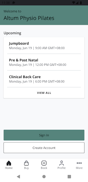 Altum Physio Pilates Screenshot 1