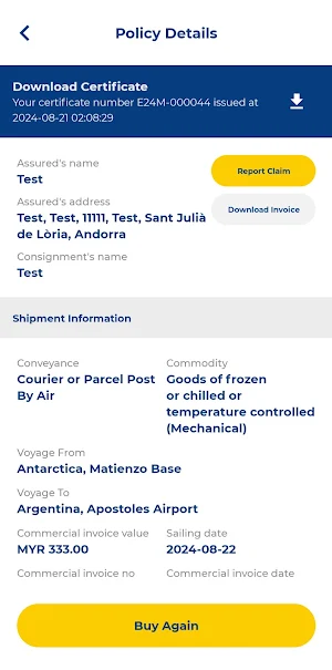 e-tgcinsure Screenshot 2