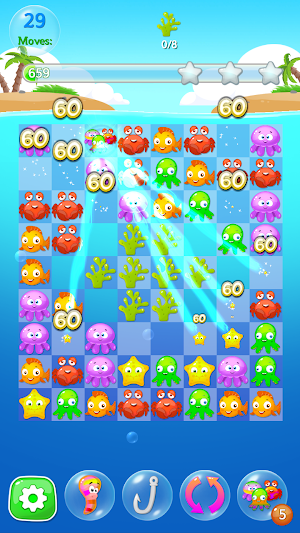 Happy Fish Ocean Match 3 Mania Screenshot 0