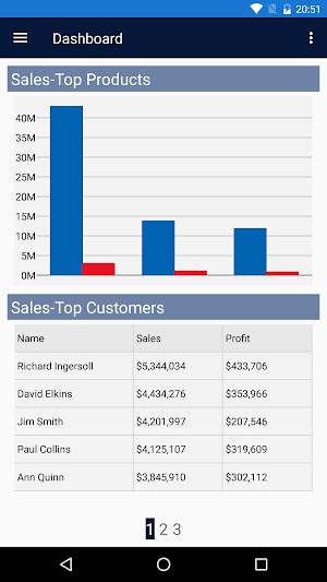 ComponentOne Dashboard Screenshot 3