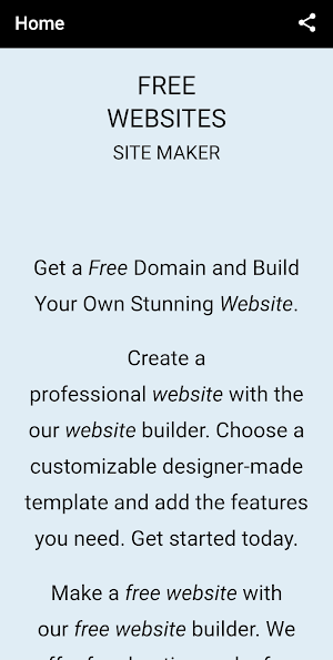 Best Free Website Builder Screenshot 3