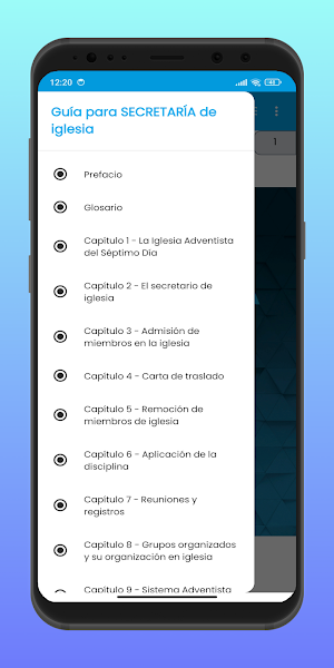 Guía para Secretaría iglesia Screenshot 2