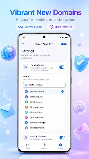 Temp Mail Pro: Temporary Email Screenshot 3