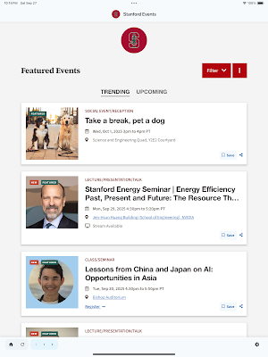 Stanford Events Screenshot 0