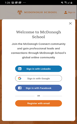 McDonogh Connect Screenshot 1
