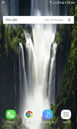 Hilly Waterfall Live Wallpaper Screenshot 1