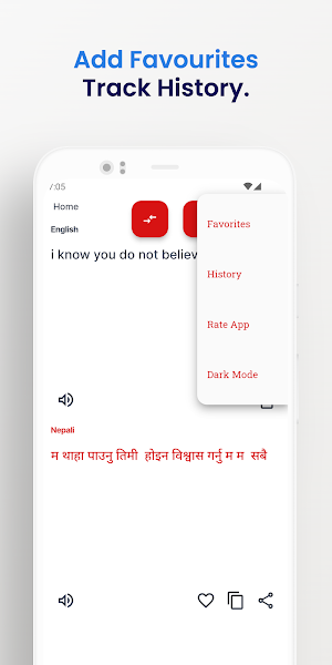 Nepali-English Translator App Screenshot 2