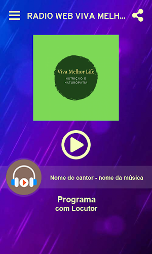 Rádio Web Viva Melhor Life Screenshot 1